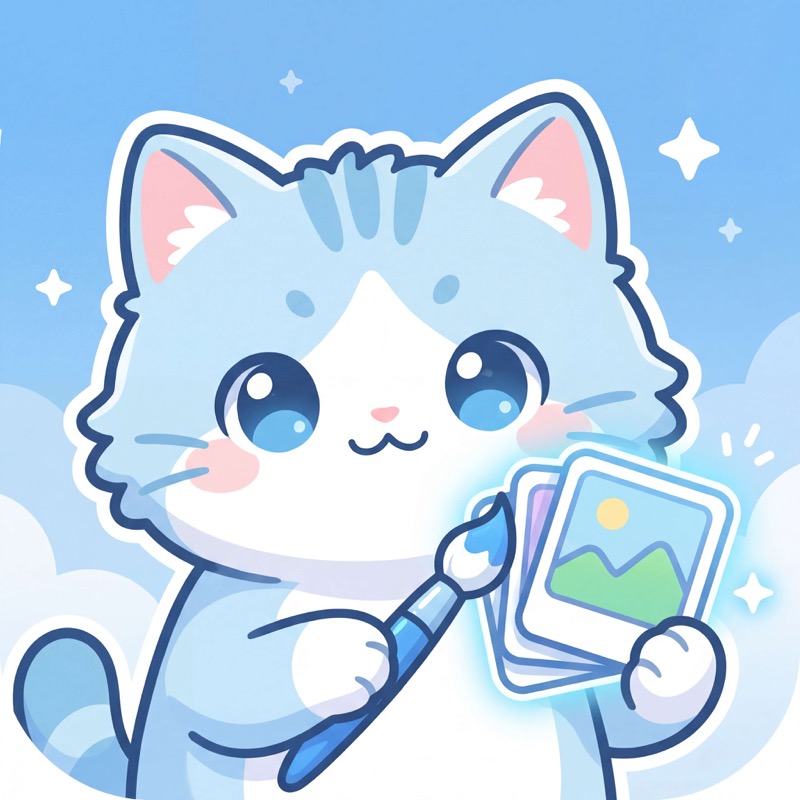 刻图KT 吉祥物小蓝猫